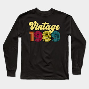 vintage 1989 Long Sleeve T-Shirt